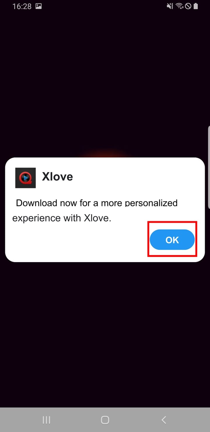 1. Click OK